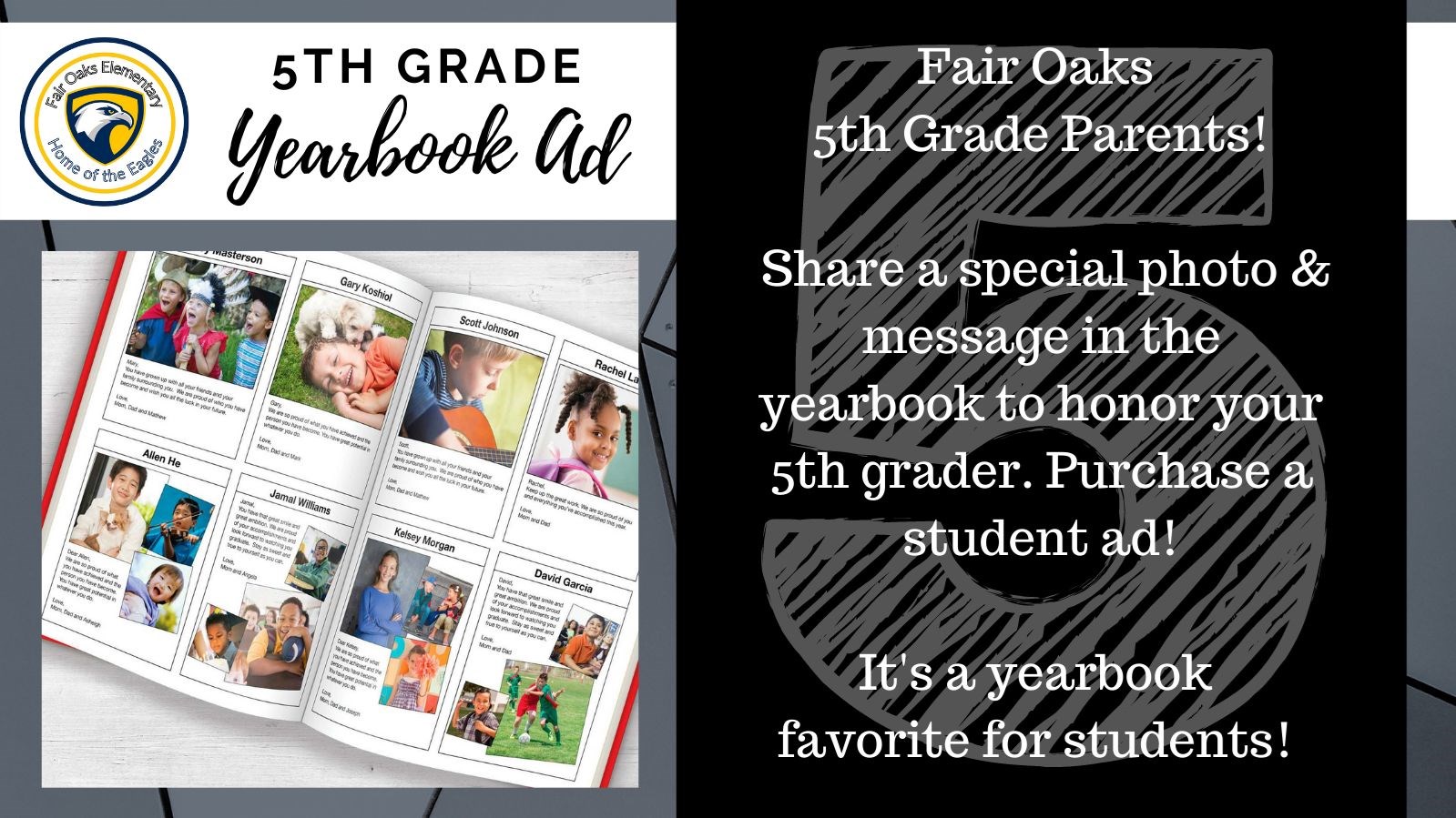 5th Grade Student Yearbook Ad